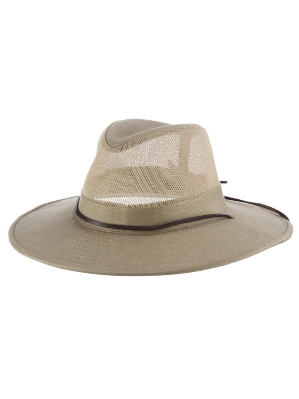 Men's Breathable Mesh Ranch Hat Khaki Cream NWT Unisex